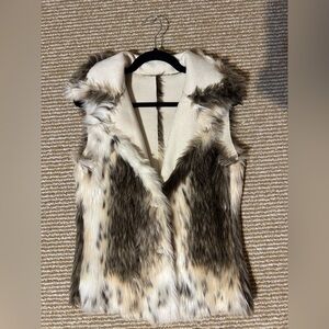 Faux Fur Vest double sided